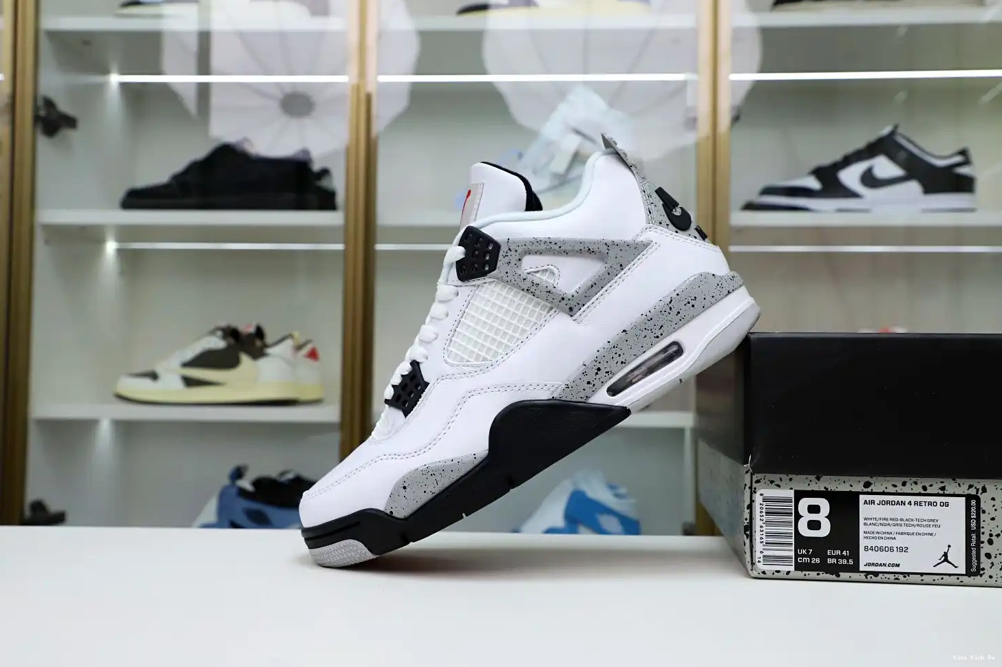 Air 4 Jordan Cement White Retro Kimikick 0817